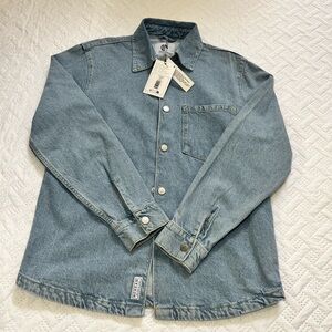 NORDAM  Button-Up Denim Shirt Jacket Size M